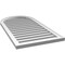 Ekena Millwork Round Top Surface Mount PVC Gable Vent: Functional, w/ 2"W x 1-1/2"P Brickmould Frame, 22"W x 42"H GVPRT22X4202SF - alternate 3